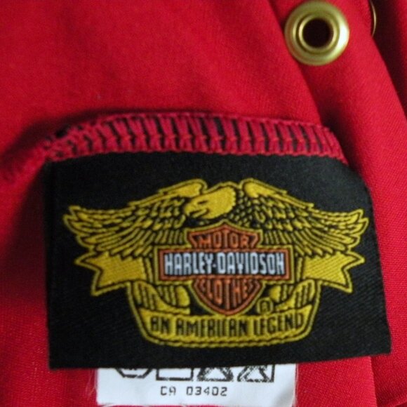 Harley Davidson Red One Piece Swim-Suit High Cut S - Picture 6 of 7